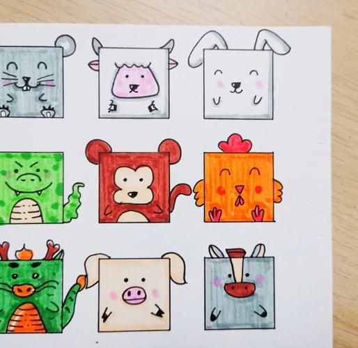 生肖属相画画（生肖属相画画图文教程步骤）