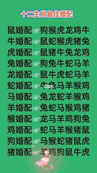 配对属相相合的生肖（配对属相相合的生肖有哪些？）