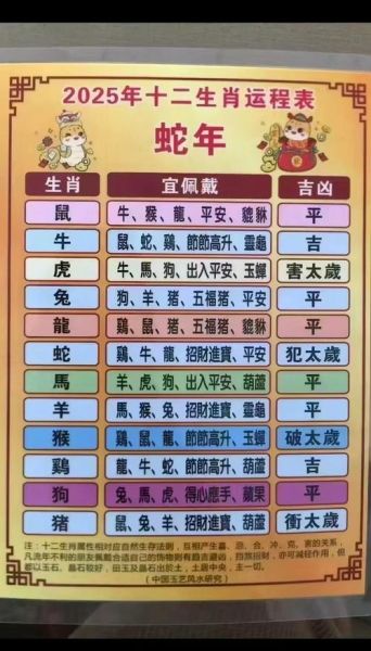 新年属相是啥生肖（2025年是什么生肖）