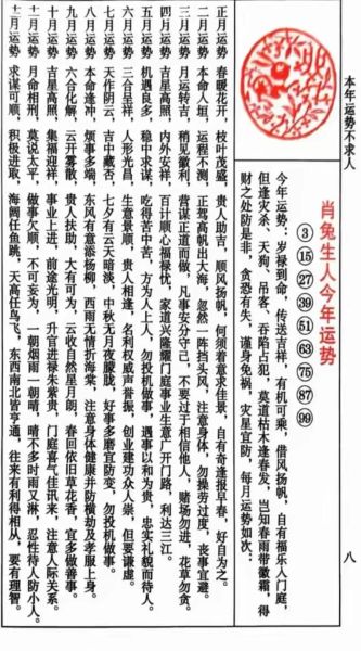生肖属相讲解兔（生肖兔2025运势详解）