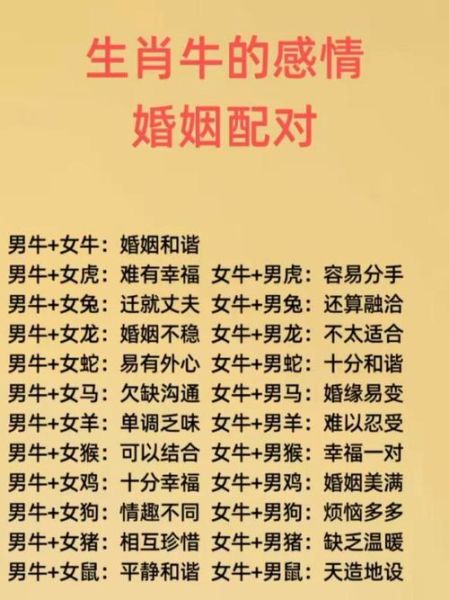 97属相是什么生肖配对(97年出生的牛和什么生肖最配?)