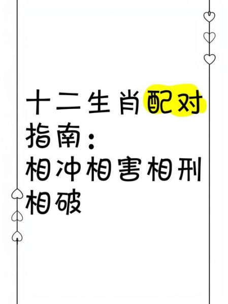 生肖相冲的属相配对(生肖相冲的属相配对指南)