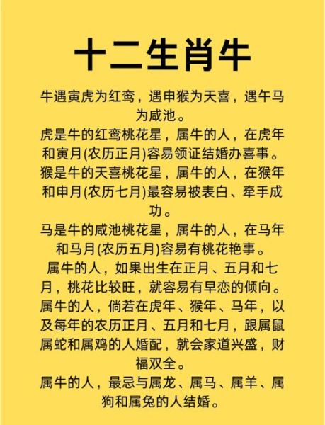 适合结婚生肖的属相(属牛和什么属相最配?) 适合结婚生肖的属相(属牛和什么属相最配?)