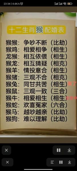 生肖猴相配属相(生肖猴和什么属相最配?)