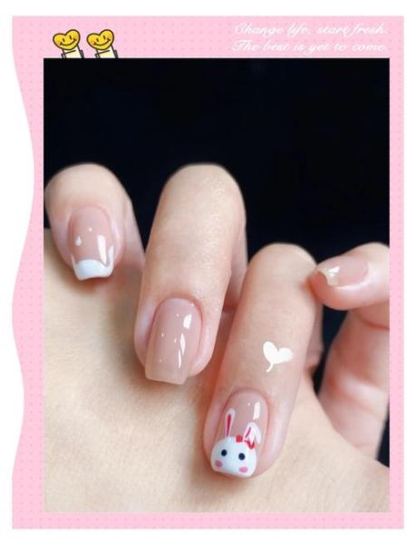 生肖属相主题美甲图（生肖属相主题美甲图小兔子可爱款）