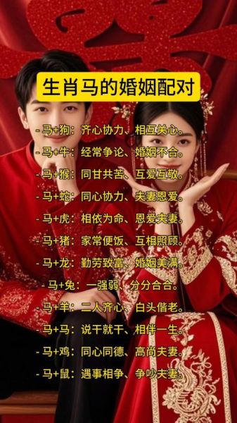 生肖马最佳配对男女属相(生肖马最佳男女配对:属相大揭秘👀) 生肖马最佳配对男女属相(生肖马最佳男女配对:属相大揭秘👀)