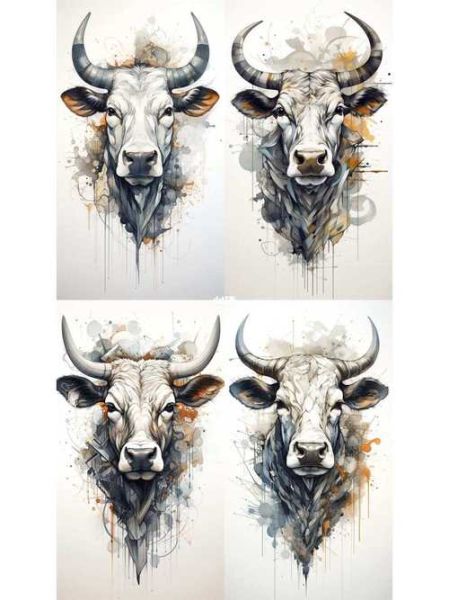 属相牛生肖纹身图案图片（属牛纹身图案推荐与禁忌💡）