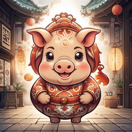 生肖属相头像猪(生肖猪微信头像怎么选最招财?)