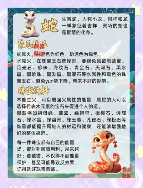 蛇生肖属相牌（蛇生肖属相牌戴法禁忌全解析）
