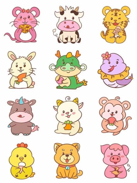 卡通生肖属相(卡通十二生肖属相图片免费下载素材库)