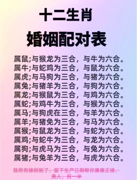 生肖属相配对姻缘最好（生肖属相配对姻缘最好的方法）