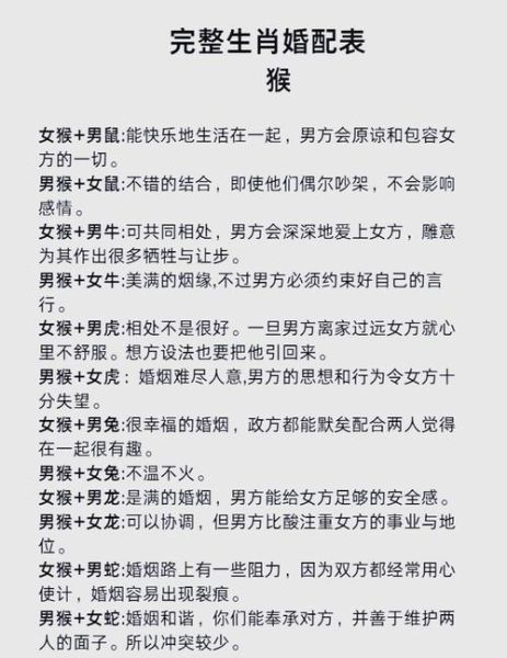 生肖猴配哪些属相最好(生肖猴最佳婚配属相是哪些?)