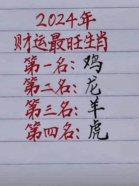 财运好的生肖属相（2024财运最好的生肖属相排行榜）