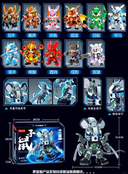 十二生肖属相的积木（十二生肖积木拼搭教程适合几岁玩）