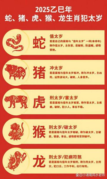 哪些生肖属相犯太岁（2025犯太岁属相查询表）