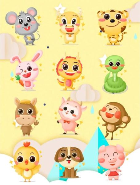 动物生肖属相墙贴（动物生肖属相墙贴怎么贴才好看）