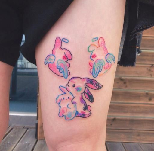 生肖兔属相纹身卡通（生肖兔卡通纹身设计灵感大全）
