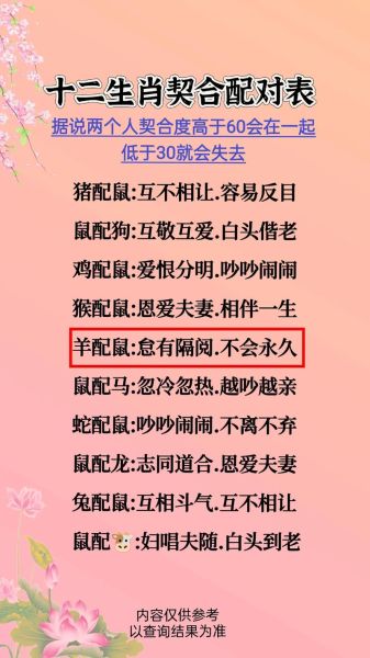 生肖属相婚姻详解（属鼠的和什么属相最配婚姻详解）