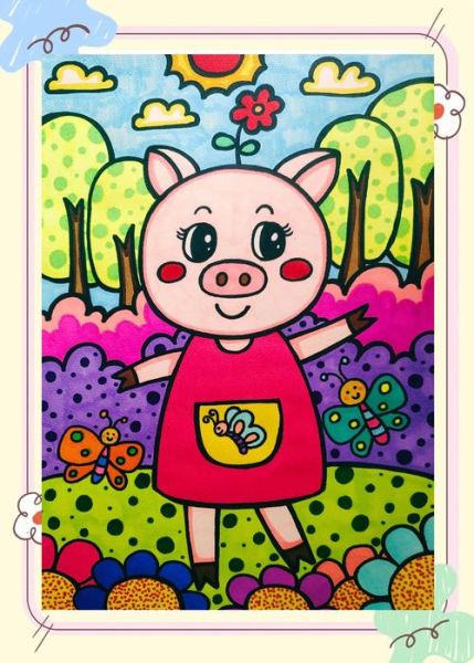 生肖属相画画猪图片（生肖属相猪简笔画图片教程）