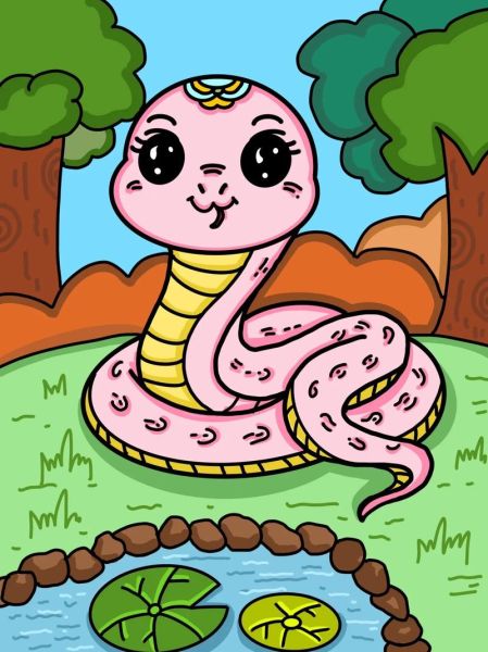 蛇生肖属相创意画（零基础蛇生肖属相创意画怎么画）