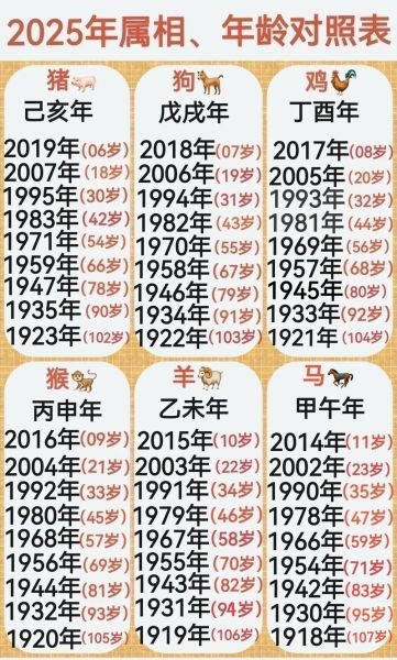 查今年生肖属相（2025年属什么生肖？一文看懂）