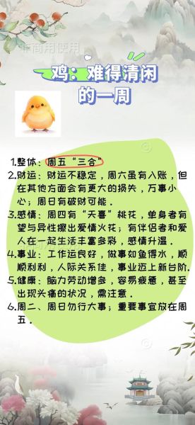 生肖属相解析汇总（2024属鸡人全年运势超全解析）