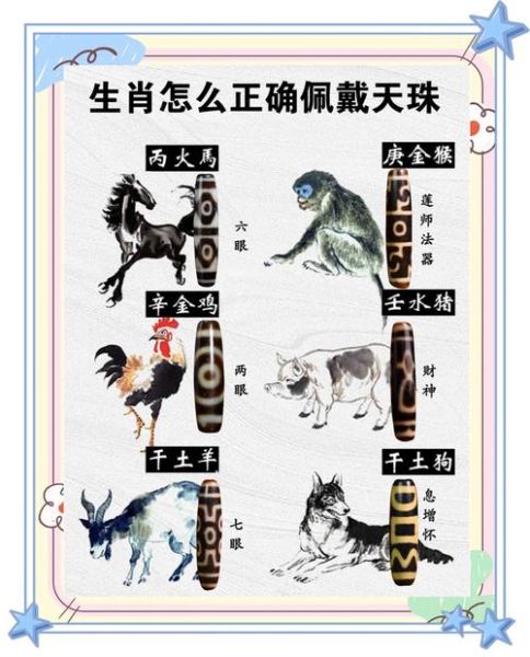 天珠生肖属相（天珠生肖佩戴对照表💡快速选珠）